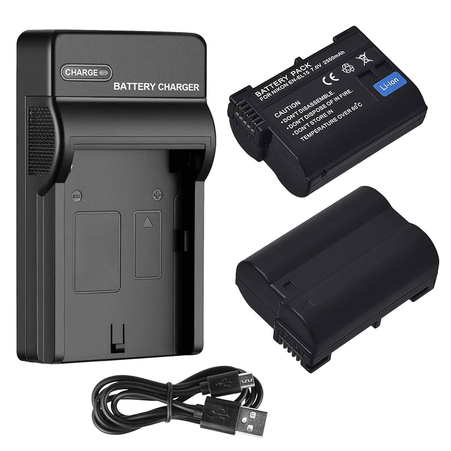 Nikon D800 + 純正バッテリー2 チャージャー Amazon.com : 2 Pack Battery and USB Battery Charger for